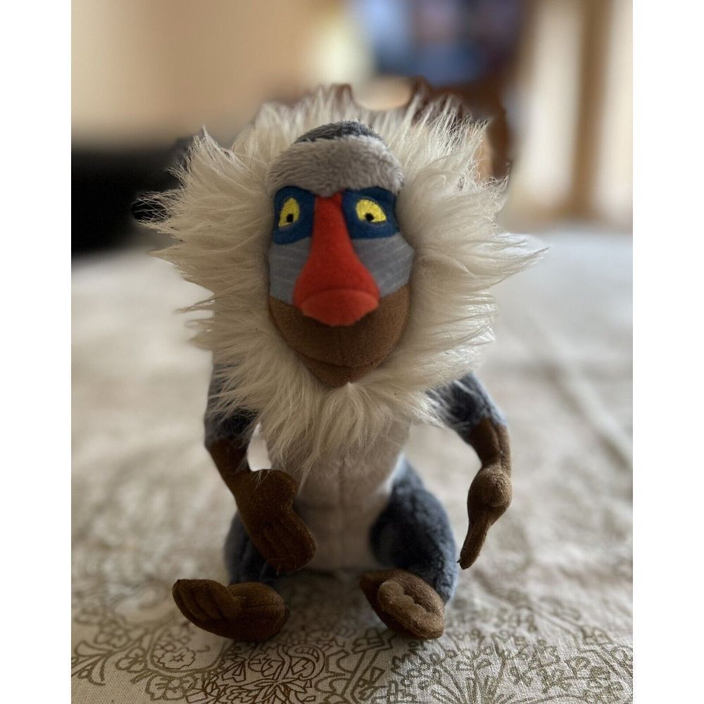 Vintage early‎ Y2K Disney Store Lion King RAFIKI Mini Bean Bag 8" Stuffed Plush